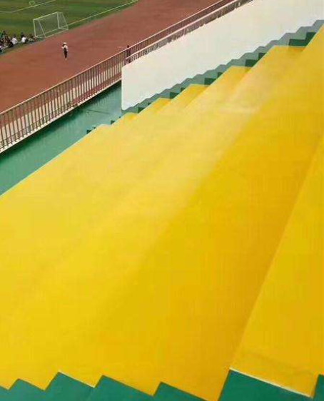 湘东球场台阶翻新修补改造
